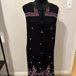 Kelly Renee women Dress Short blacK Size L.